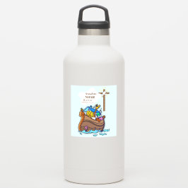 孫洗礼ノアの箱舟パーソナライズされた シール