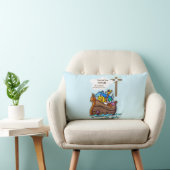 孫洗礼ノアの箱舟パーソナライズされた ランバークッション (椅子)