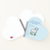 孫洗礼ブルーボーイラムパーソナライズされた ノートブック (内部)