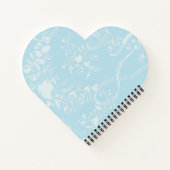 孫洗礼素晴らしブルーレースパーソナライズされた ノートブック (裏面)