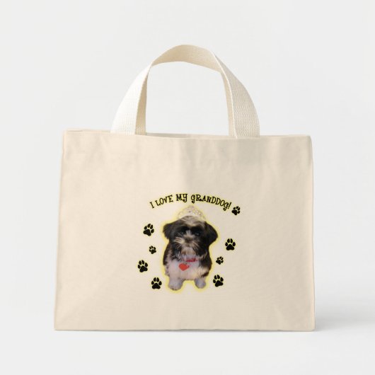 孫犬 ミニトートバッグ (正面)
