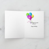 孫用21歳のバースデービール カード (内部)