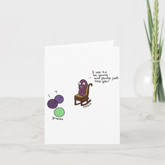 孫空白の親レーズンカード カード (正面)