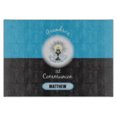 孫第一聖餐式ブルーカップ カッティングボード (正面)