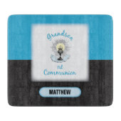 孫第一聖餐式ブルーカップ カッティングボード (正面)