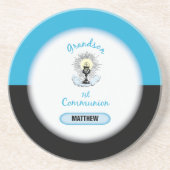 孫第一聖餐式ブルーカップ コースター (正面)