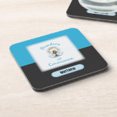 孫第一聖餐式ブルーカップ コースター (左側)