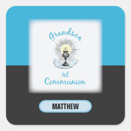 孫第一聖餐式ブルーカップ スクエアシール