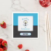 孫第一聖餐式ブルーカップ スタンダードカクテルナプキン (インサイチュ)