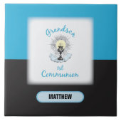 孫第一聖餐式ブルーカップ タイル (正面)