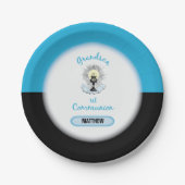 孫第一聖餐式ブルーカップ ペーパープレート (正面)