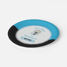 孫第一聖餐式ブルーカップ ペーパープレート