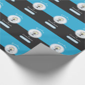 孫第一聖餐式ブルーカップ ラッピングペーパー (コーナー)