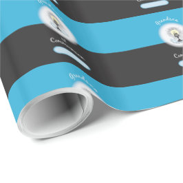 孫第一聖餐式ブルーカップ ラッピングペーパー