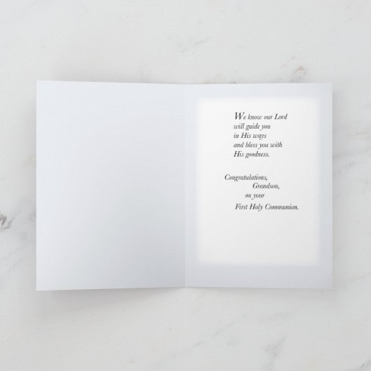 孫第一聖餐式 カード (内部)