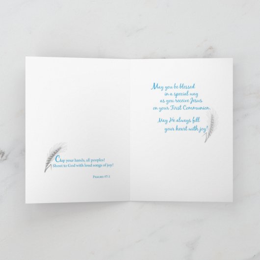 孫第一聖餐式 カード (内部)