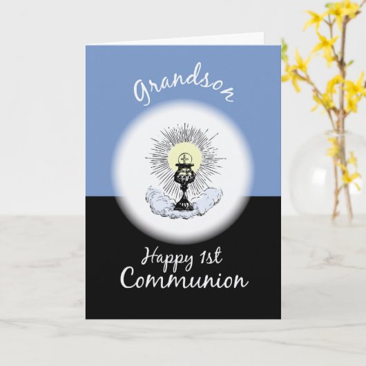 孫第一聖餐式 カード (黄色い花)