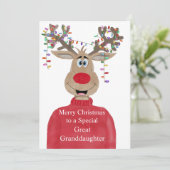 孫素晴らしトナカイのクリスマス シーズンカード (スタンド正面)