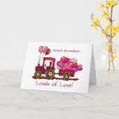 孫素晴らしバレンタイン愛の日ロードハート カード (黄色い花)