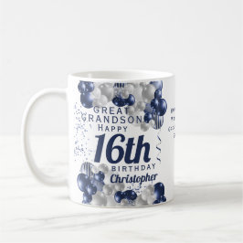 孫素晴らし第16誕生日海軍 コーヒーマグカップ