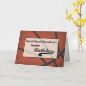 孫素晴らし誕生日素晴らしバスケットボール大 カード (黄色い花)