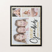 孫素晴らし達が人生を大きく4フォトコラージュ ジグソーパズル (縦)