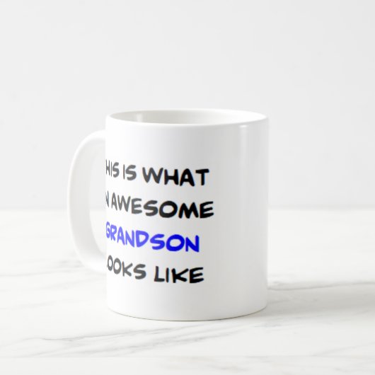 孫素晴らし。 コーヒーマグカップ (正面左)