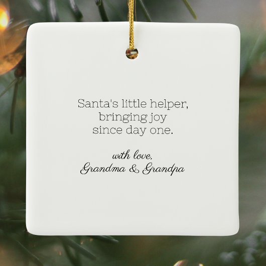 孫素朴の初めてのクリスマス水彩弓 セラミックオーナメント