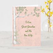 孫結婚新妻素晴らしのカード カード (黄色い花)