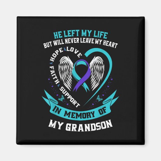 孫自殺認識度防止メモリアルグラ マグネット (正面)