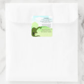 孫詩 – 恐竜 スクエアシール (バッグ)