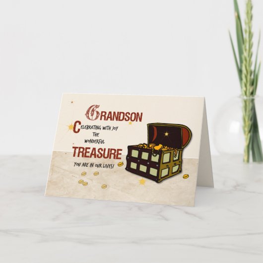 孫誕生日と海賊宝島 カード (正面)