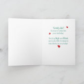 孫誕生日アヒル雨傘 カード (内部)