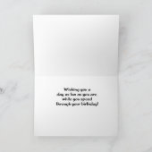 孫誕生日エイジ4レッドスポーツカー カード (内部)