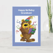 孫誕生日ベア カード (正面)