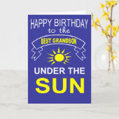 孫誕生日 カード (黄色い花)