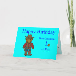 孫1歳の誕生日カード カード