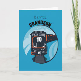 孫10誕生日列車リトルボーイ青 カード