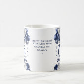 孫16誕生日ネイビーバルーン コーヒーマグカップ (中央)