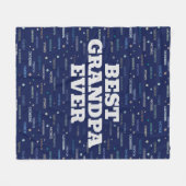 孫5-7名おじいちゃんギフト フリースブランケット (正面(横))