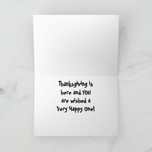 **孫…..こんにちは**と愛情のこもった感謝祭 シーズンカード (内部)