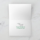 孫、アイルランド聖パトリックの日のクローブの幸運 カード (内部)