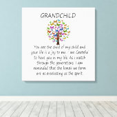 孫 キャンバスプリント (インサイチュ (ウッドフロア))