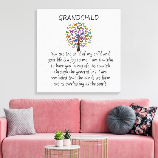 孫 キャンバスプリント (インサイチュ (リビング))