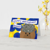 孫 – ハッピーバースデー空軍現役任務! カード (黄色い花)