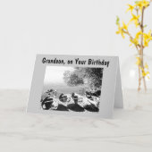 **孫**「幸せ」の誕生日 カード (黄色い花)