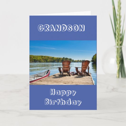 **孫**楽しむ誕生日 カード (正面)