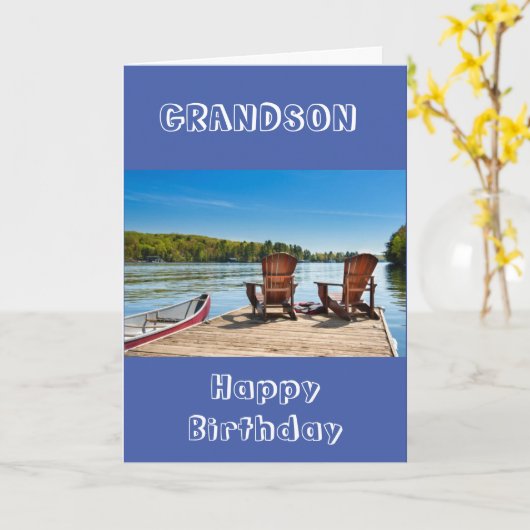 **孫**楽しむ誕生日 カード (黄色い花)