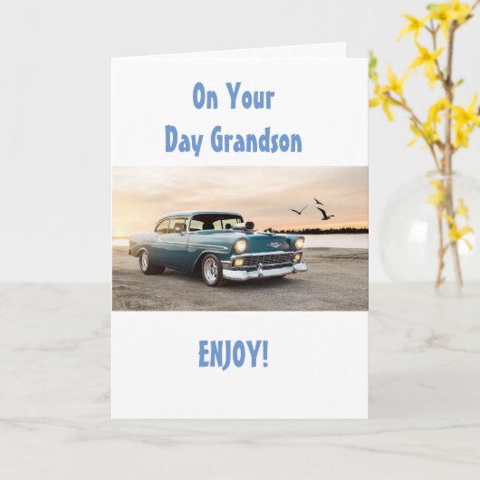 **孫**楽しむ誕生日! カード (黄色い花)