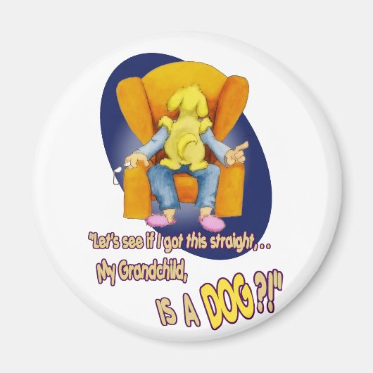 孫…犬だ?! マグネット (正面)